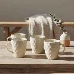 Porcelain Mug Set - 4 Pcs